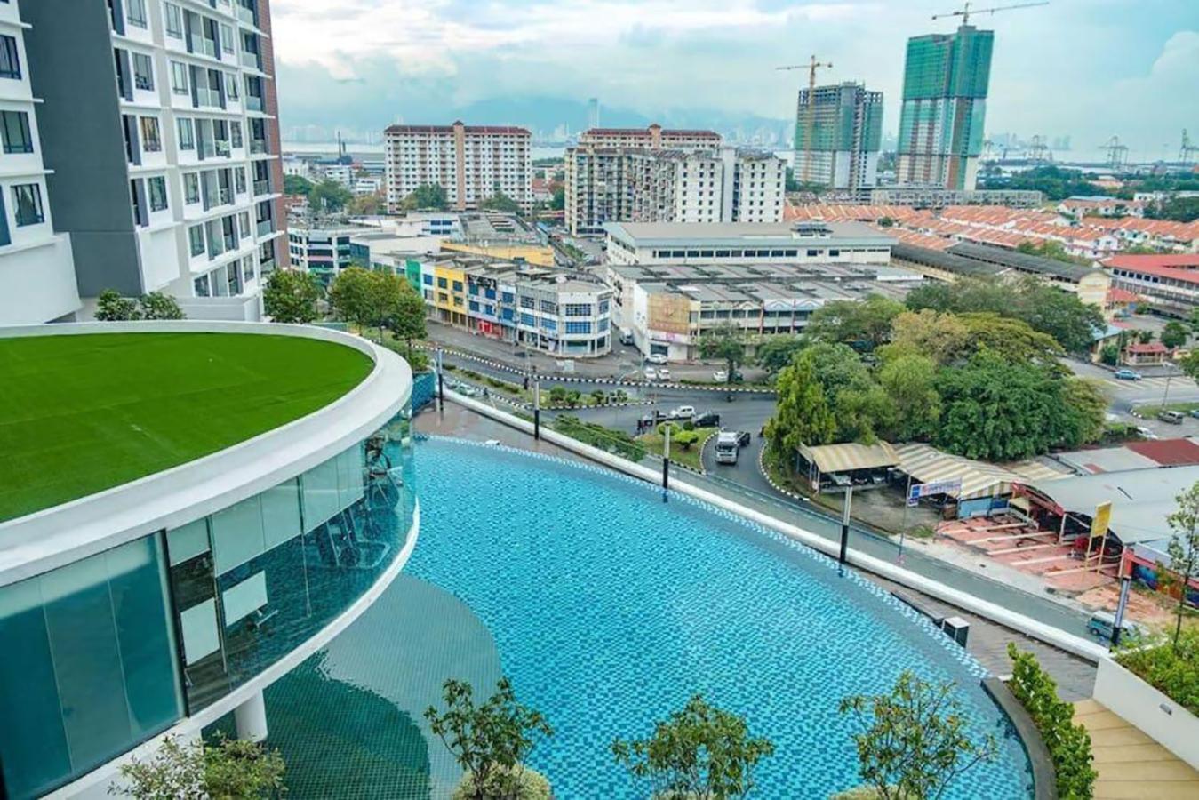 Apartmán Blue Aesthetic Luxury Seaview 3 Min Drive Sunway Butterworth Exteriér fotografie